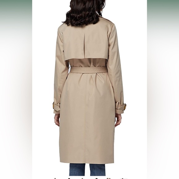 Khaki trench coat! Barely used - Picture 3 of 4